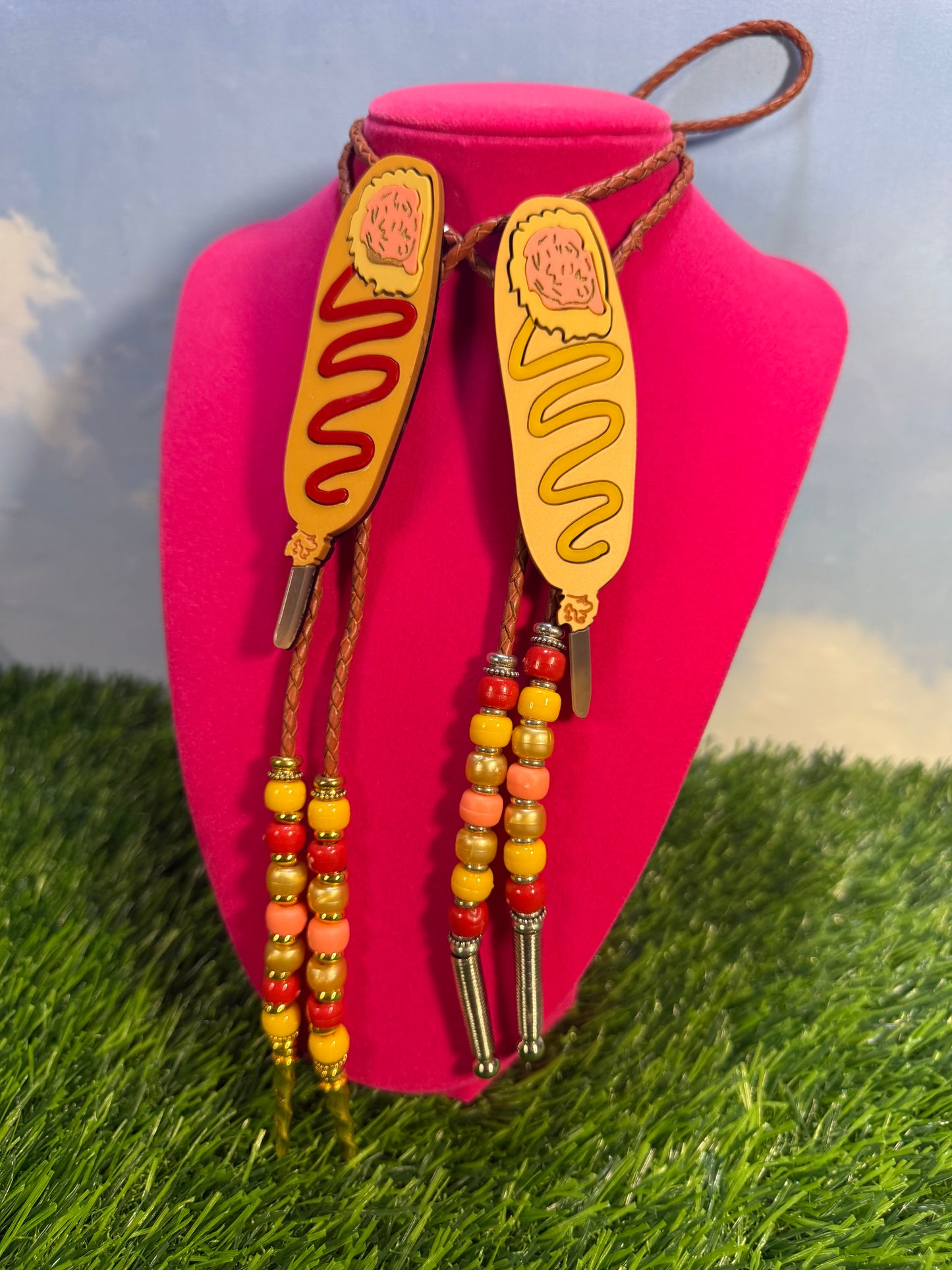 Corn Dog Bolo Tie