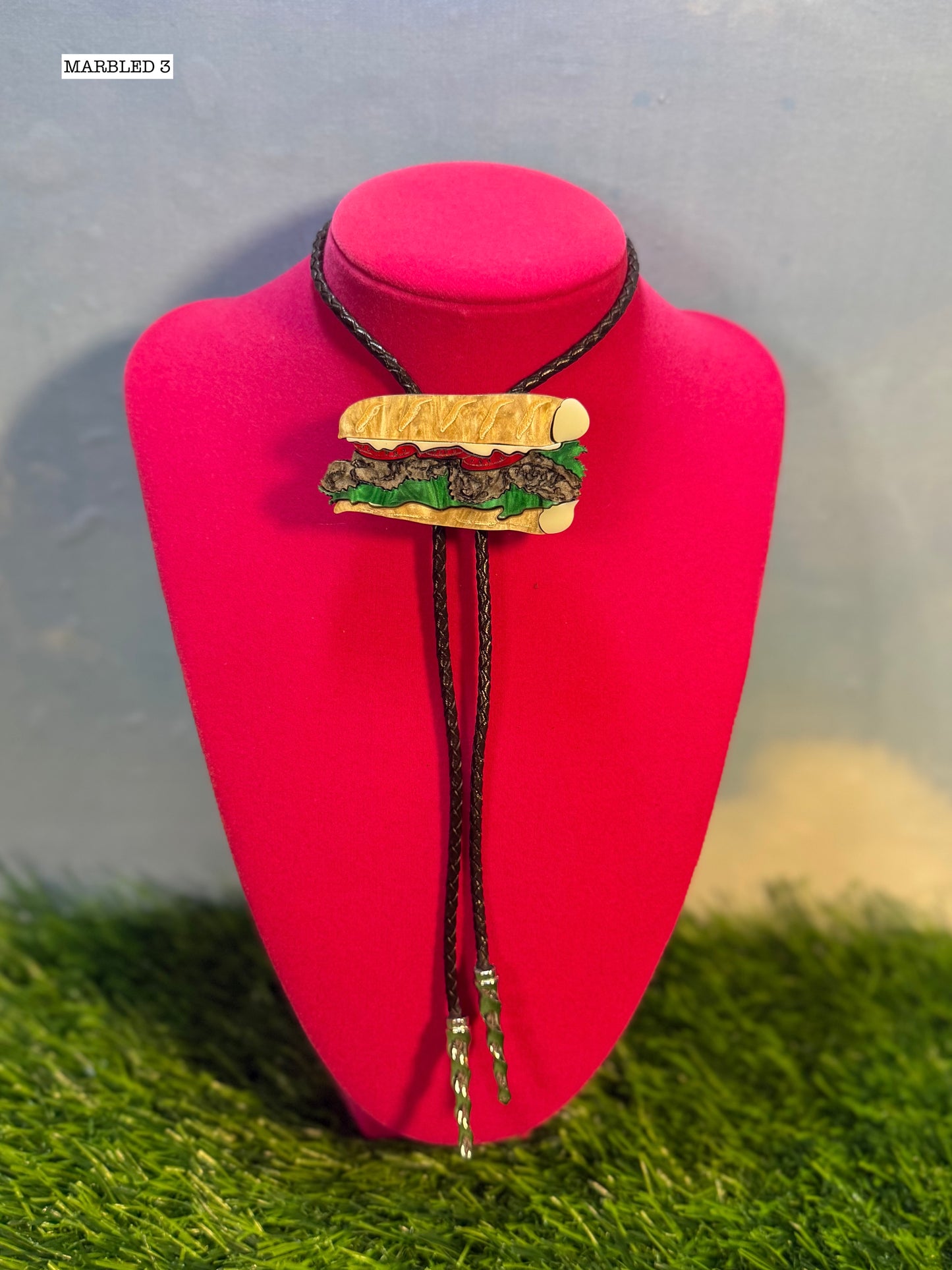 Roast Beef Poboy Bolo Tie