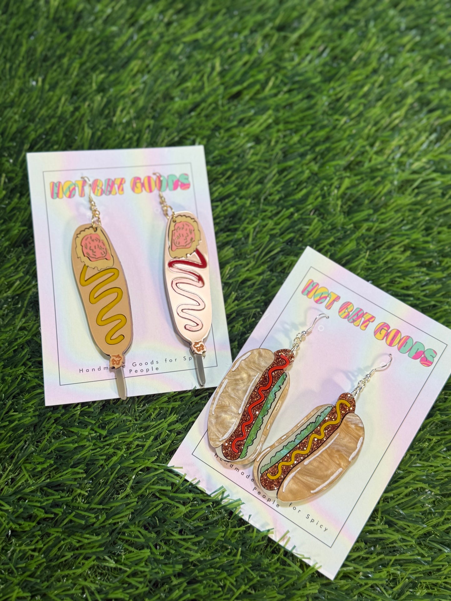 Corn Dog Earrings
