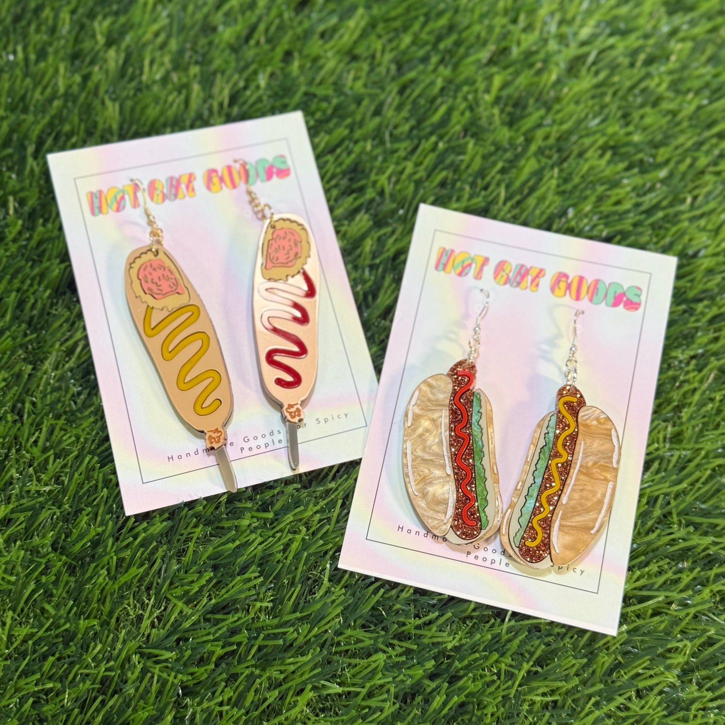 Corn Dog Earrings