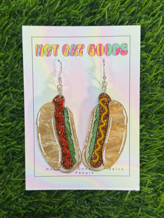 Hot Dog Earring