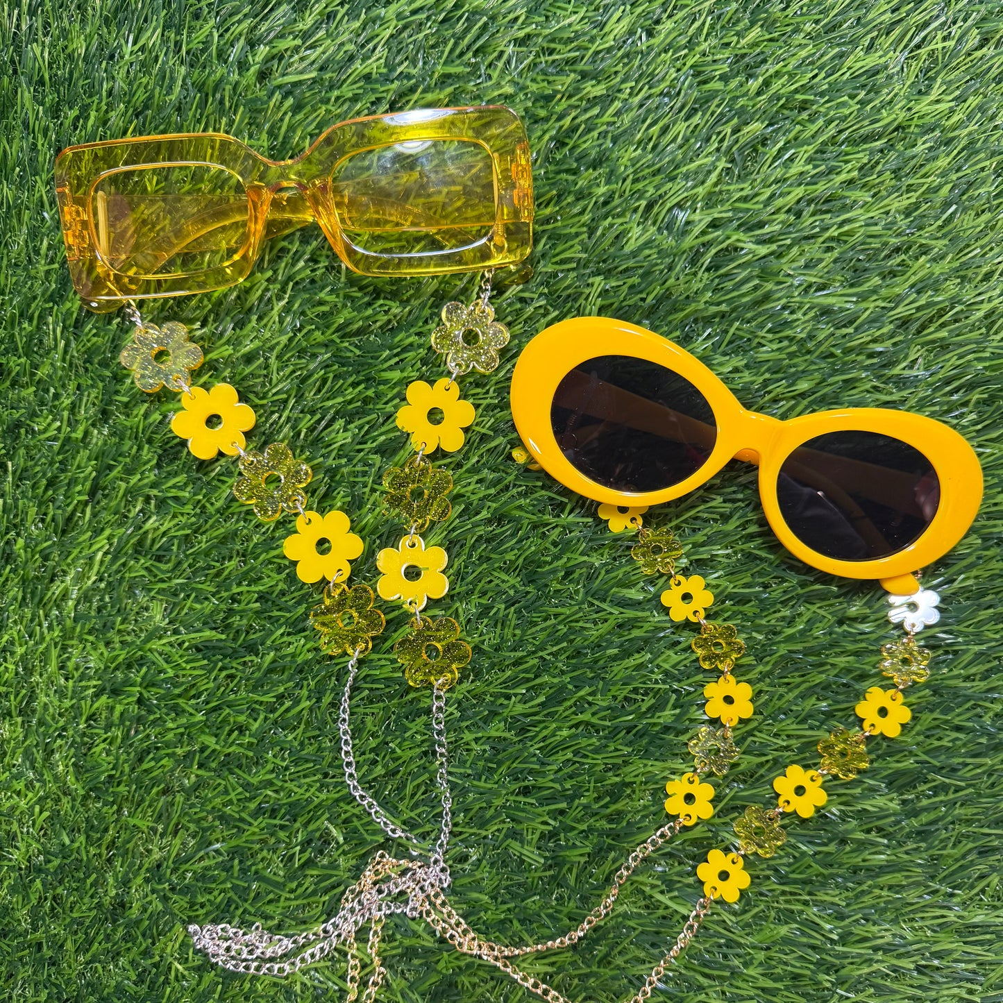 Yellow Flower Sunglasses Chain