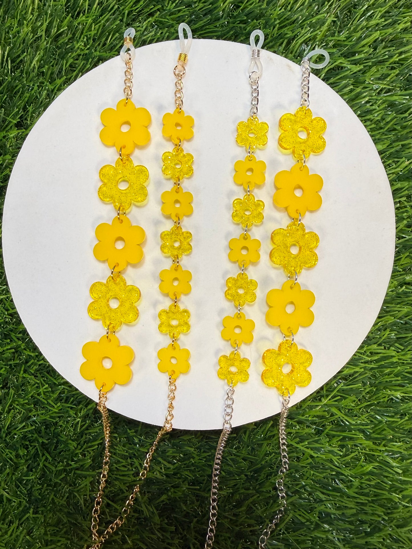 Yellow Flower Sunglasses Chain