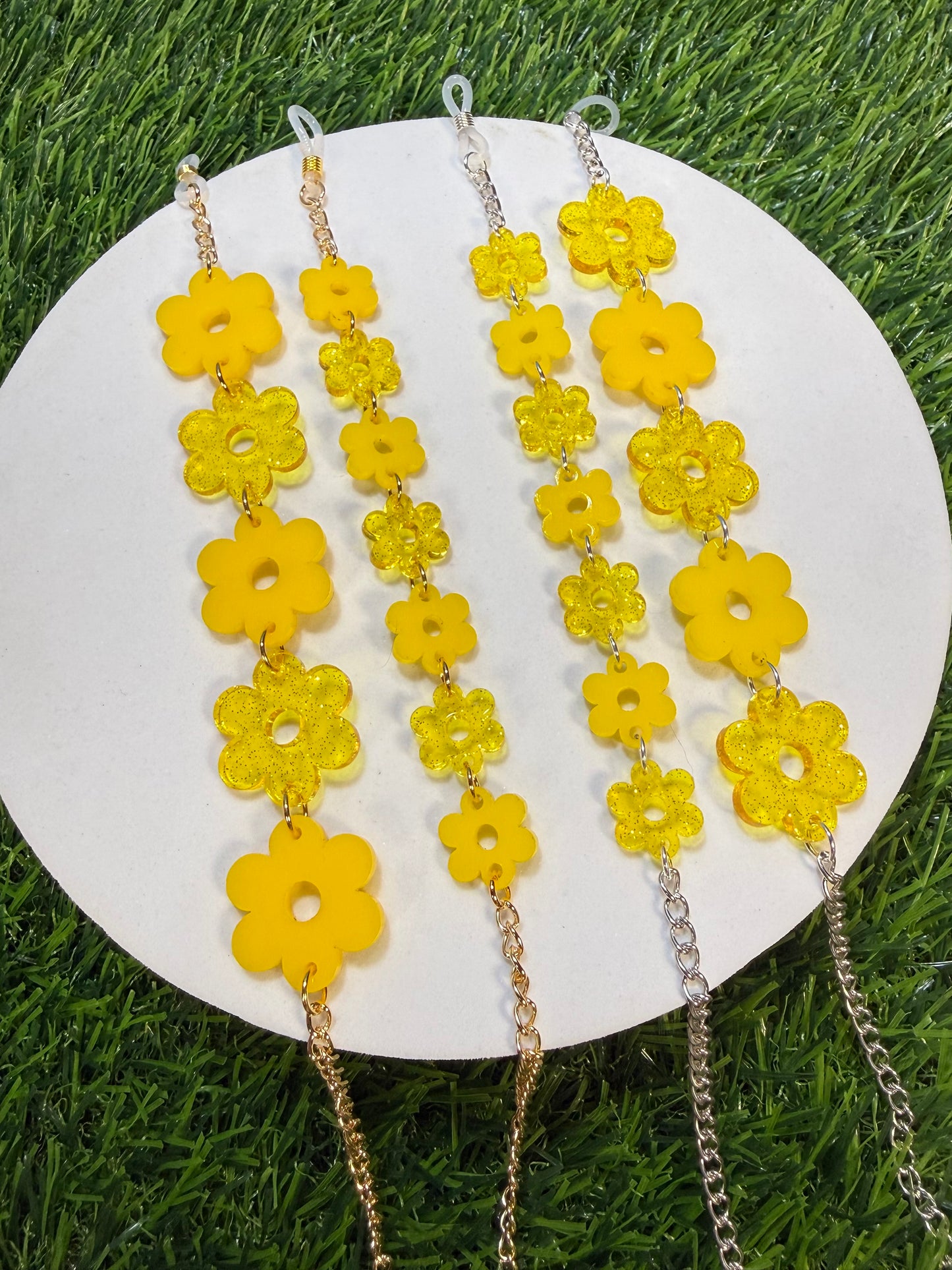 Yellow Flower Sunglasses Chain