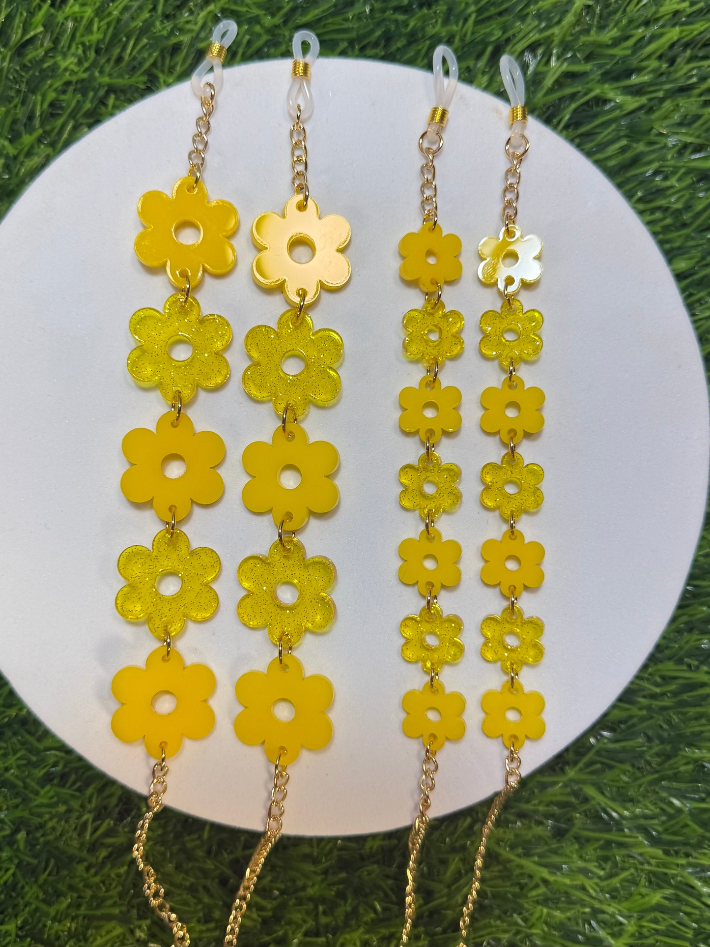 Yellow Flower Sunglasses Chain