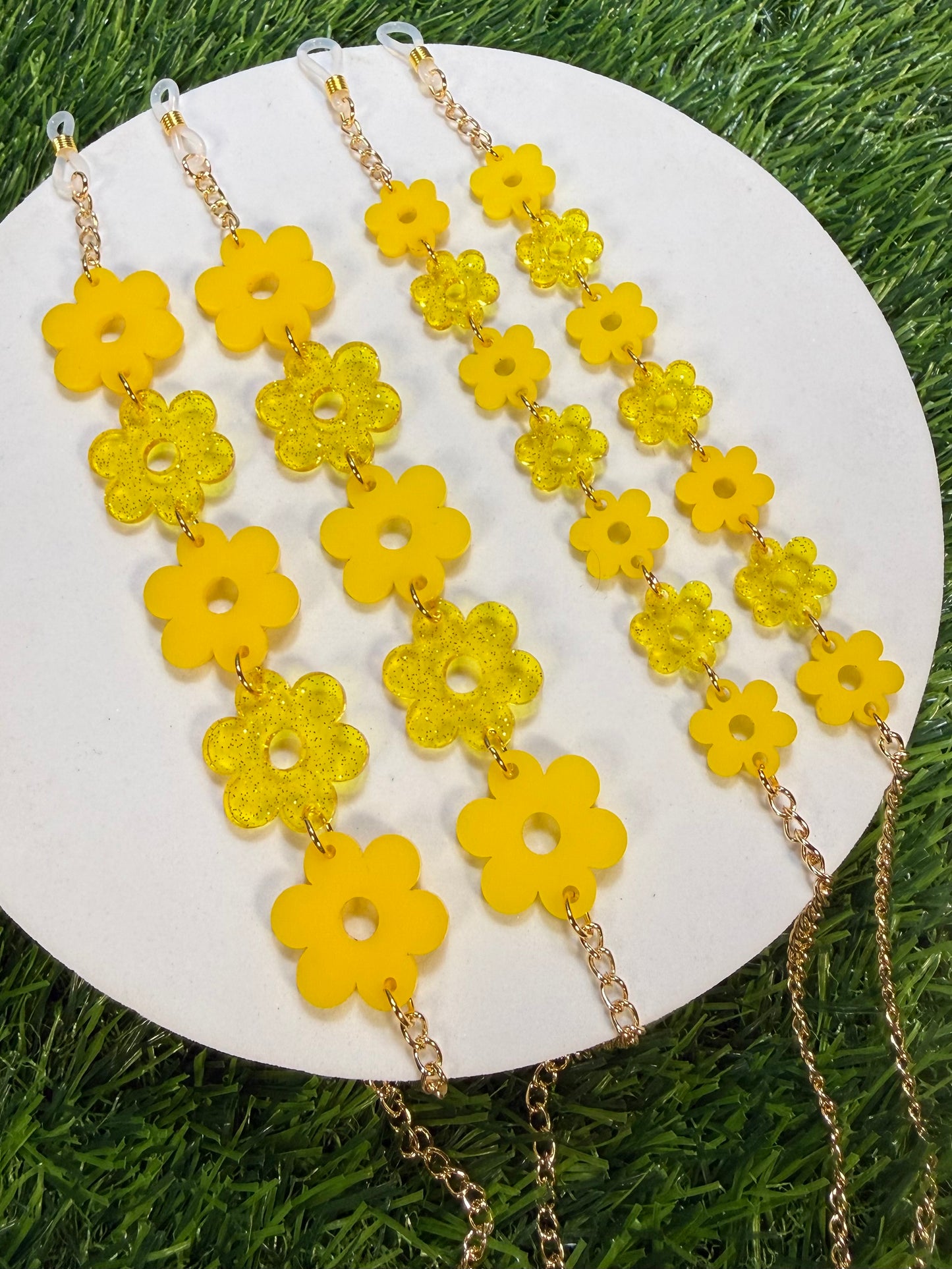 Yellow Flower Sunglasses Chain
