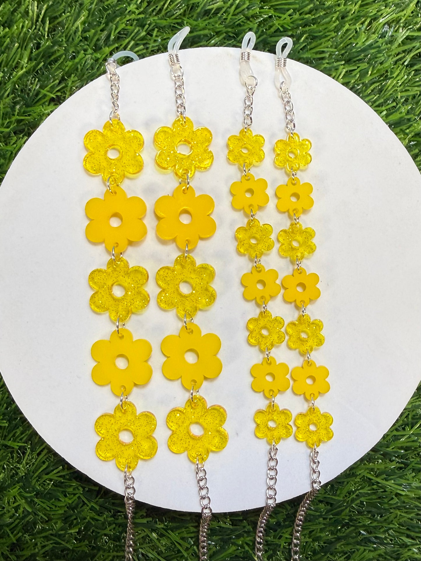 Yellow Flower Sunglasses Chain