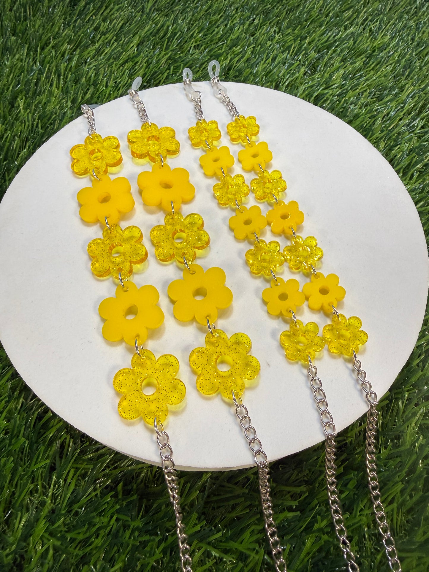 Yellow Flower Sunglasses Chain