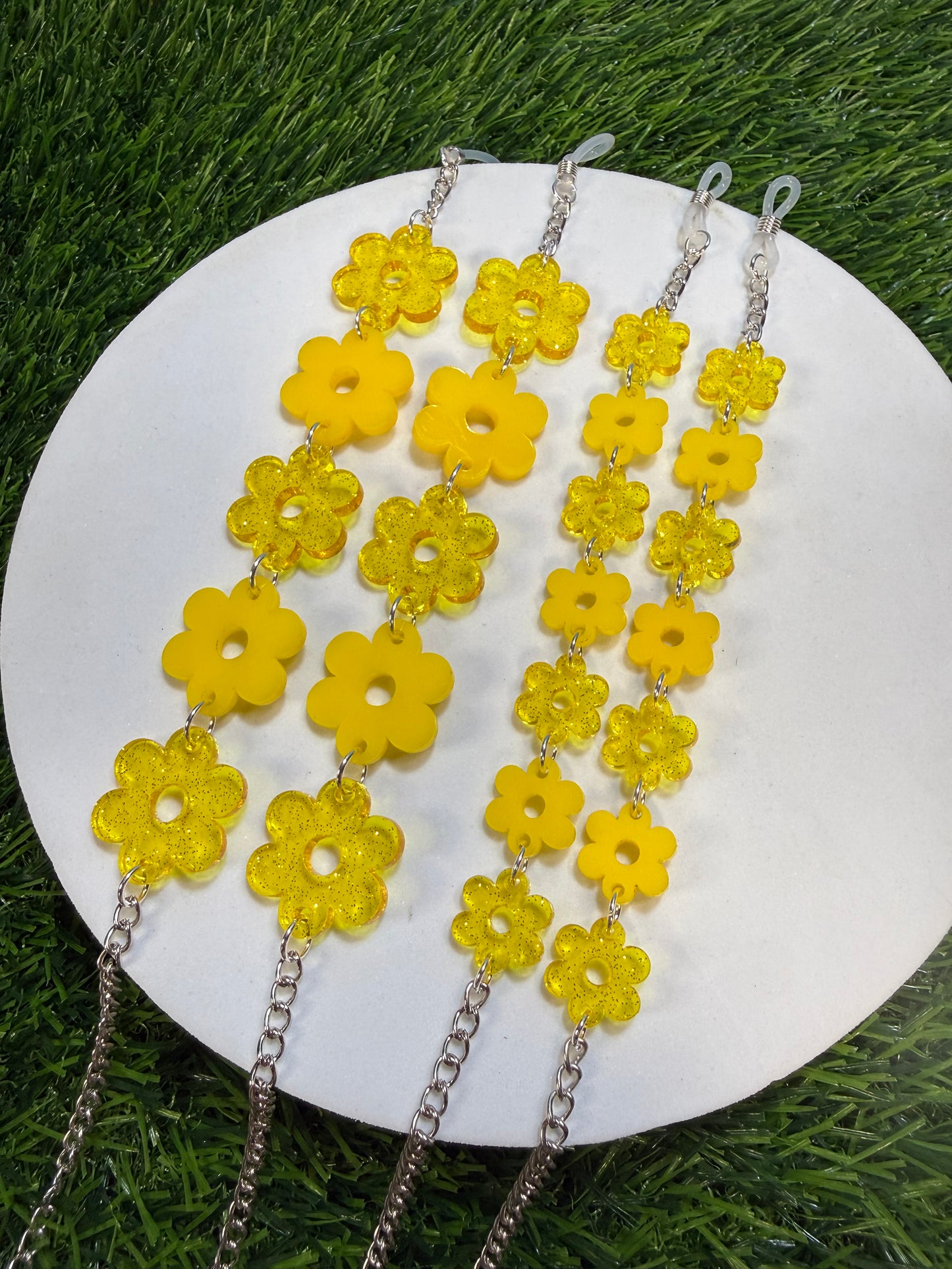 Yellow Flower Sunglasses Chain