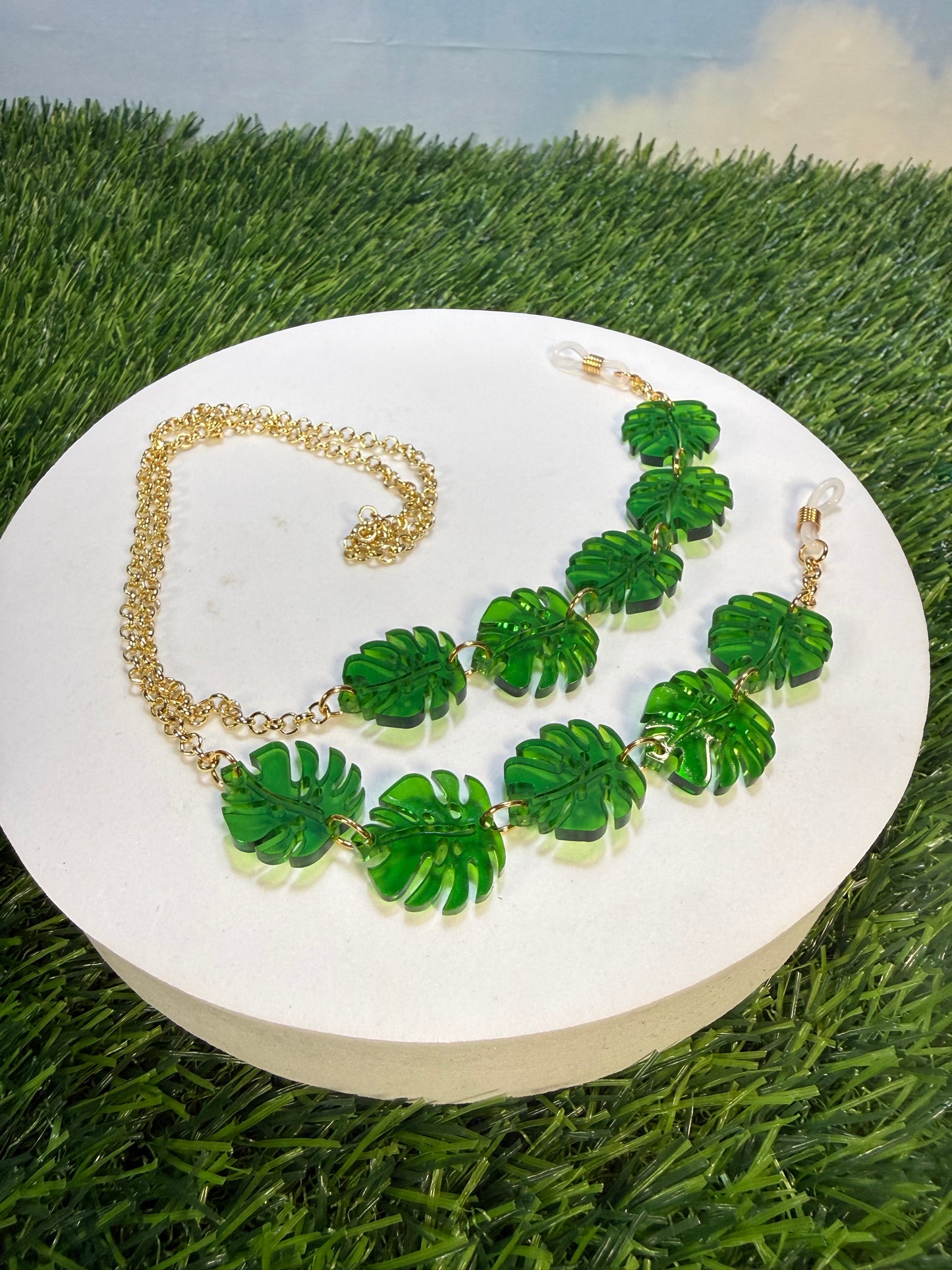 Monstera Sunglasses Chain