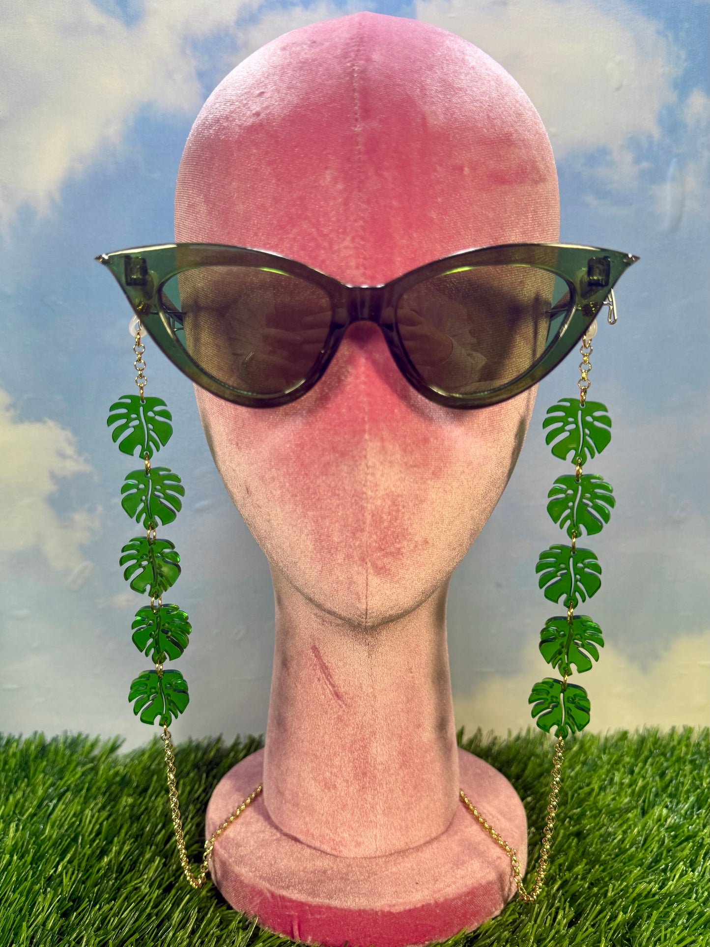 Monstera Sunglasses Chain