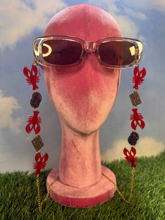 Glitter Crawfish Boil Sunglasses Chain
