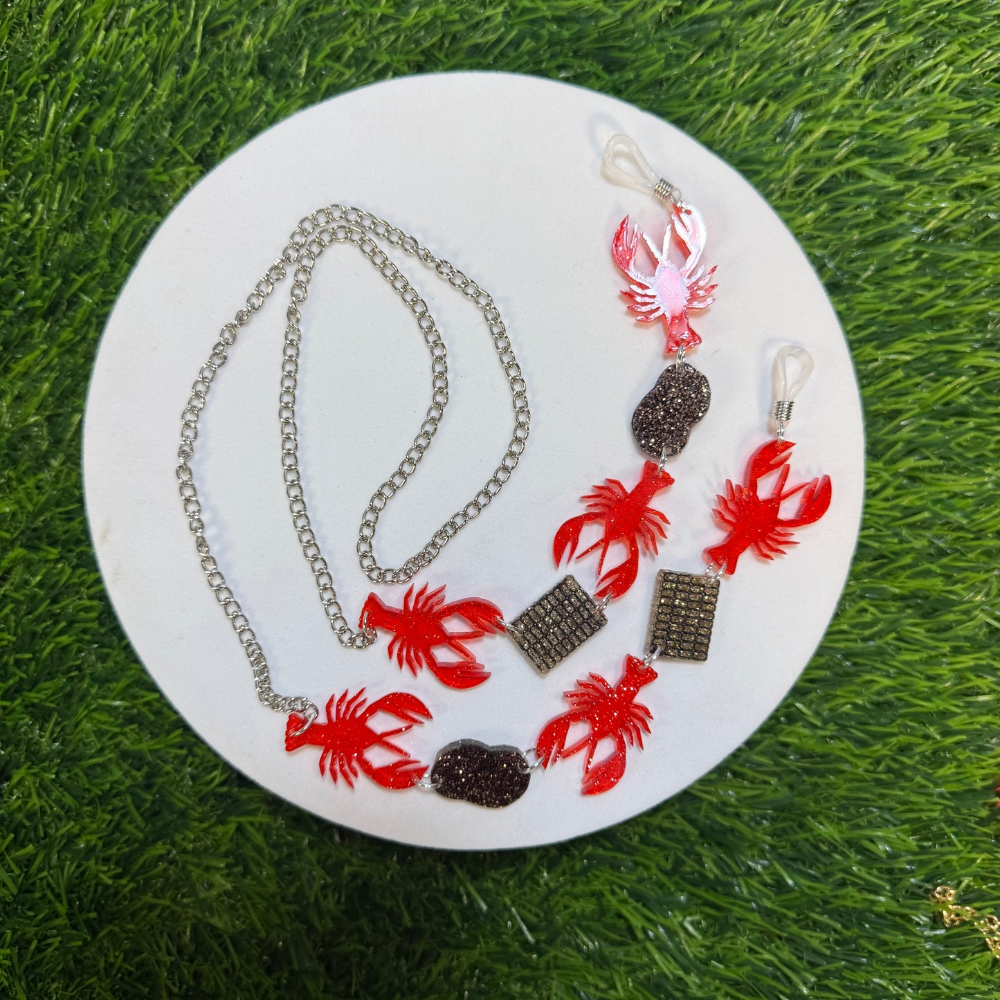 Glitter Crawfish Boil Sunglasses Chain