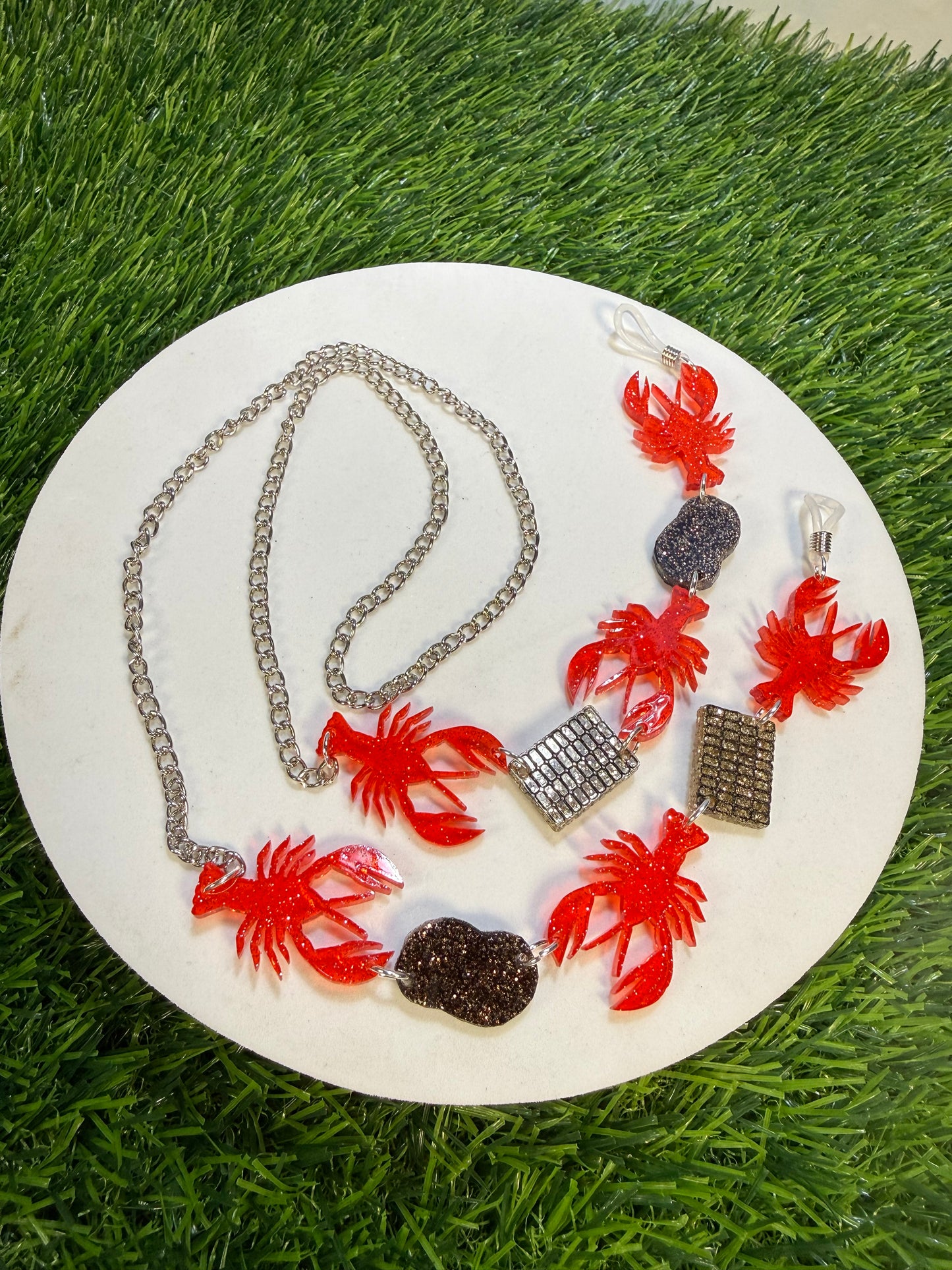 Glitter Crawfish Boil Sunglasses Chain