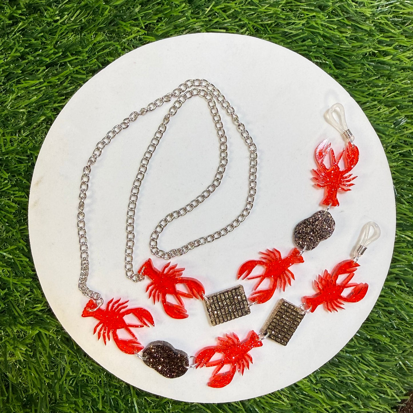 Glitter Crawfish Boil Sunglasses Chain