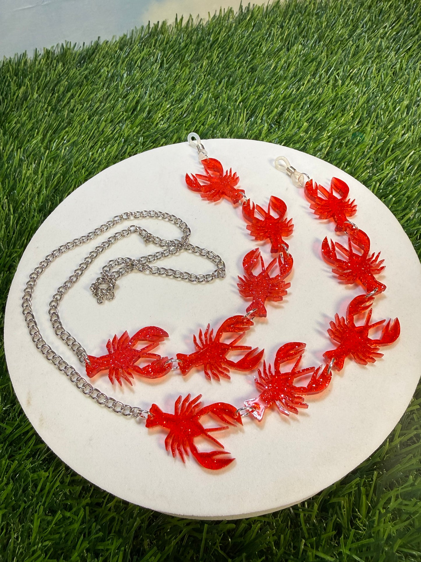 Glitter Crawfish Sunglasses Chain