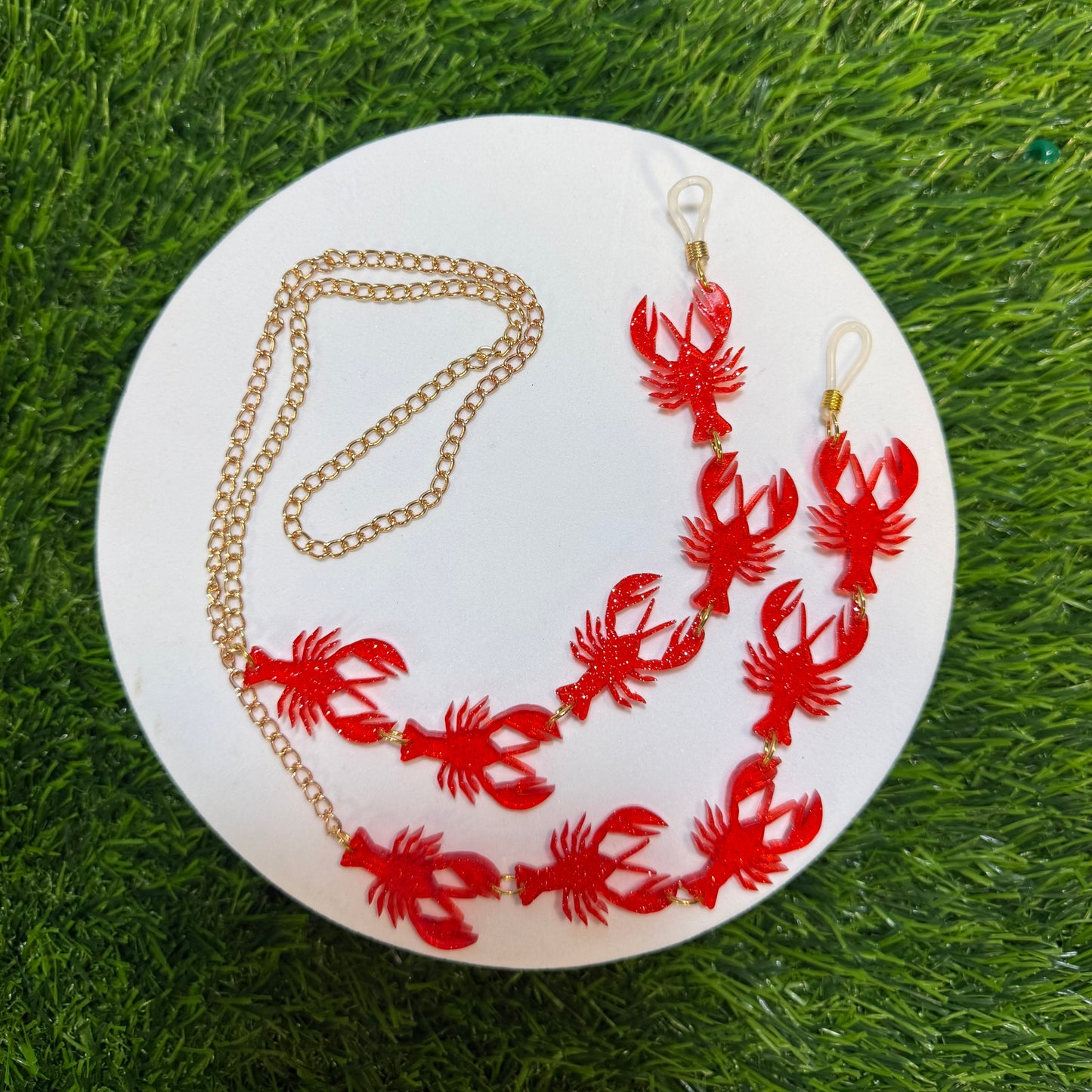 Glitter Crawfish Sunglasses Chain