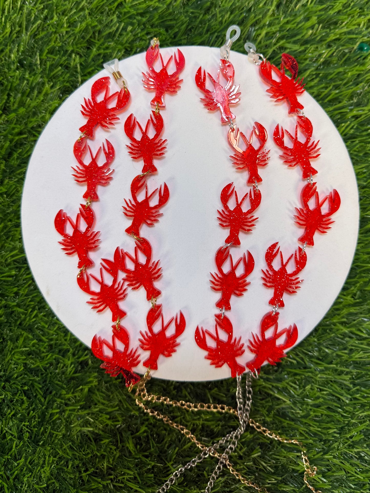 Glitter Crawfish Sunglasses Chain