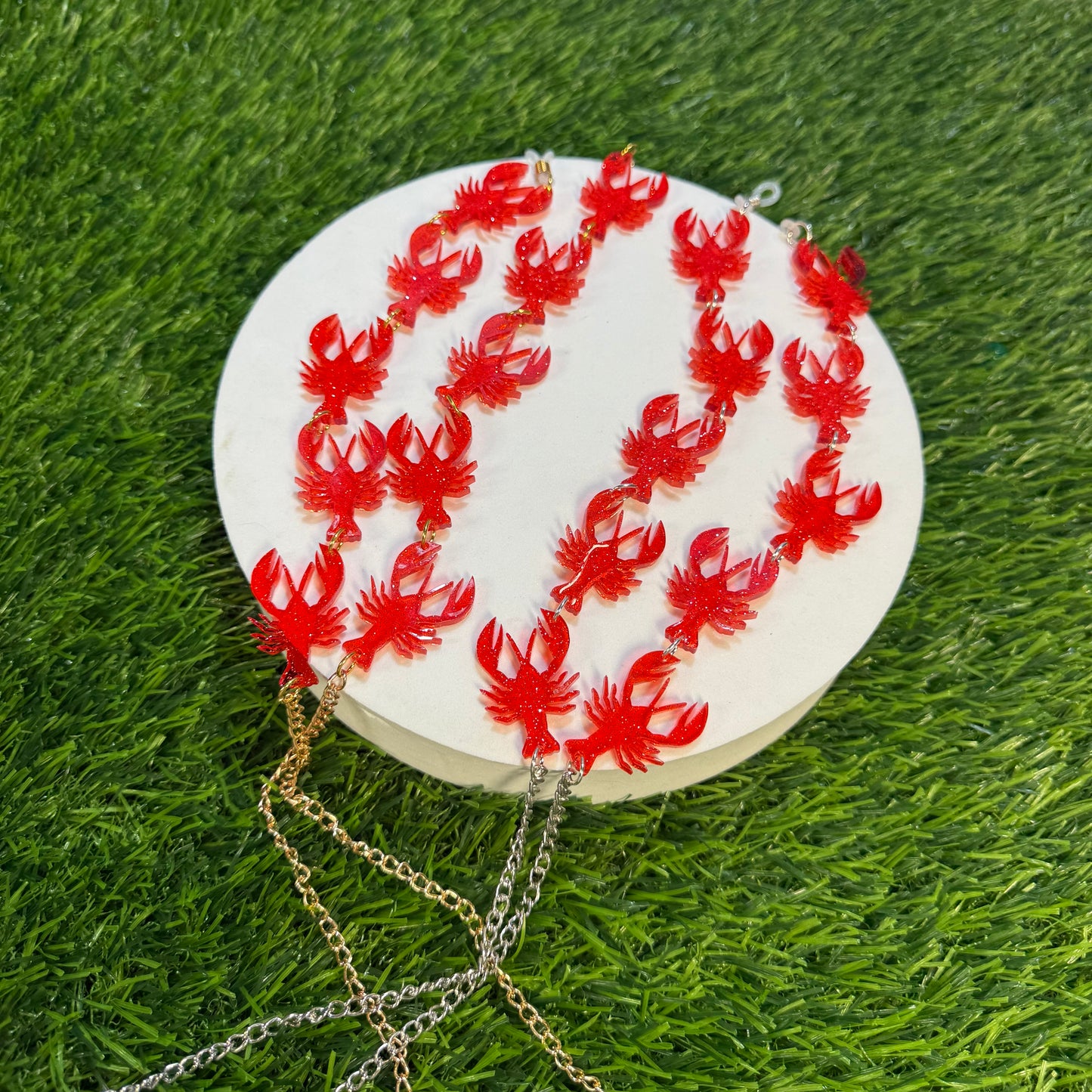 Glitter Crawfish Sunglasses Chain