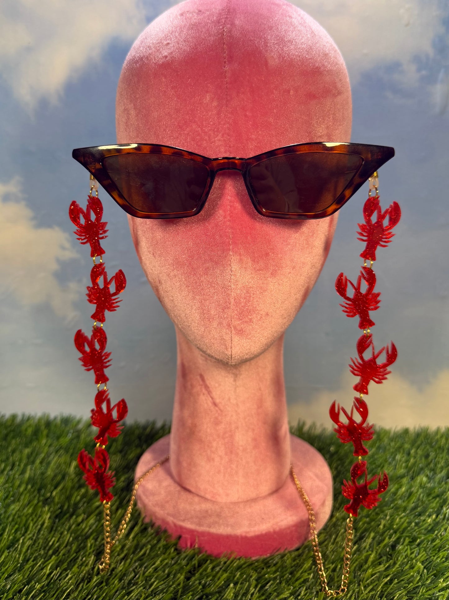 Glitter Crawfish Sunglasses Chain