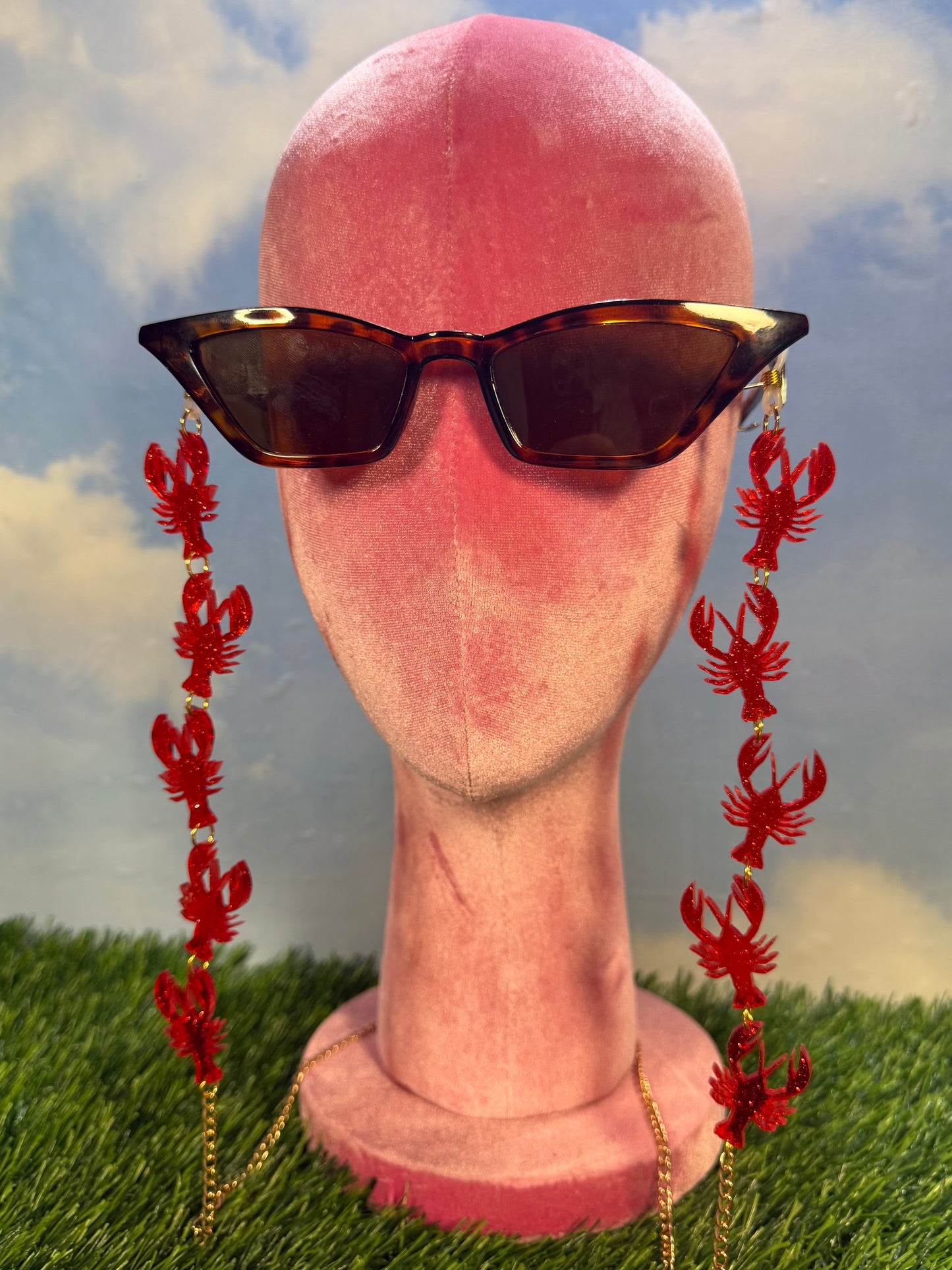 Glitter Crawfish Sunglasses Chain