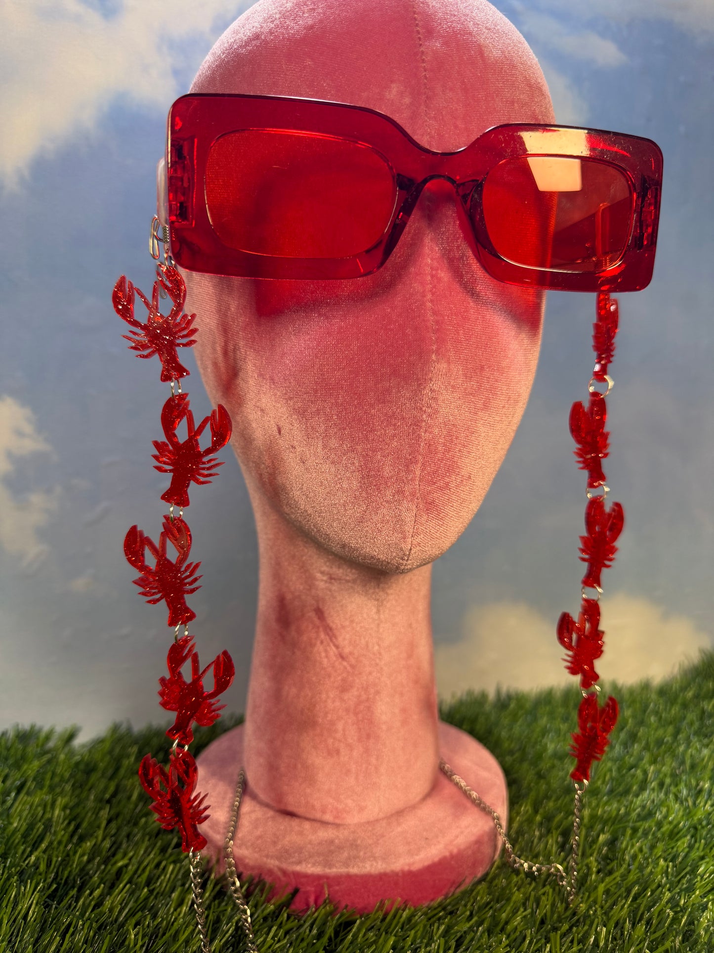 Glitter Crawfish Sunglasses Chain