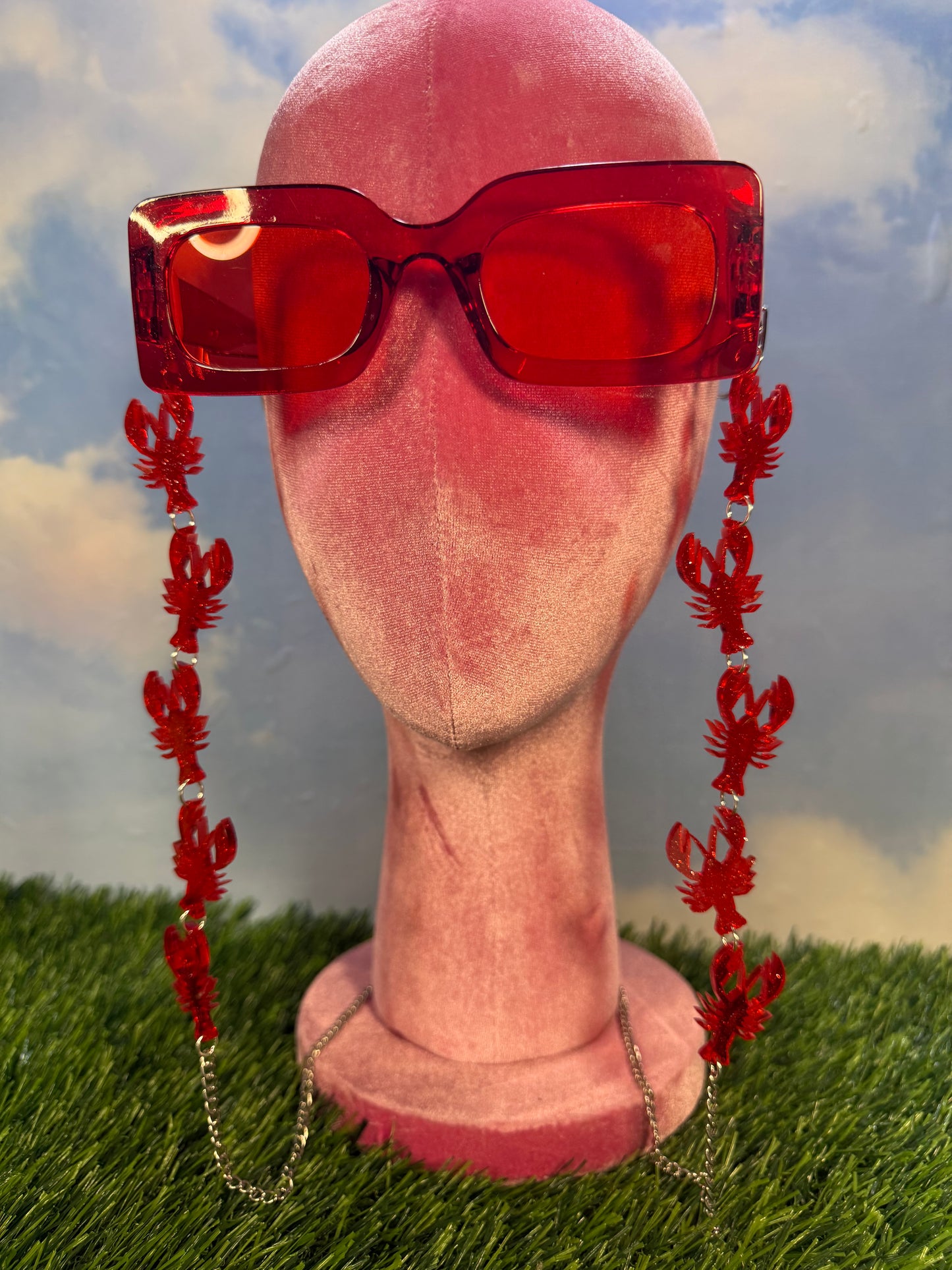 Glitter Crawfish Sunglasses Chain