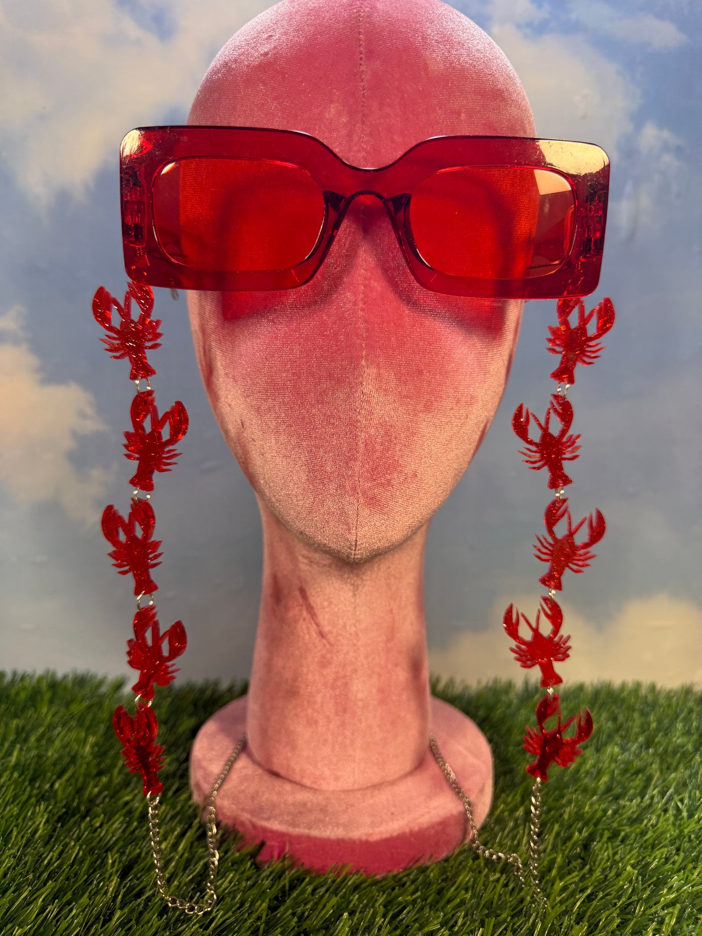 Glitter Crawfish Sunglasses Chain