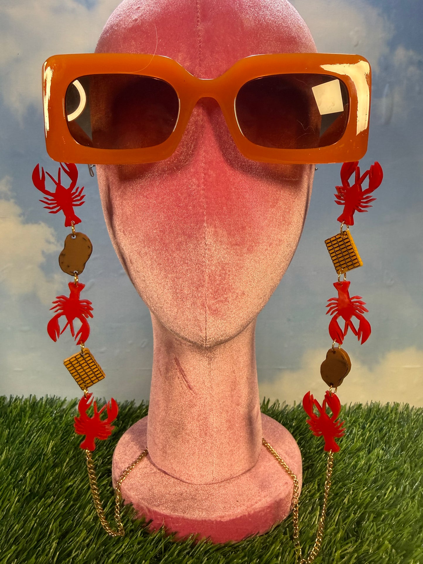Crawfish Boil Sunglasses Chain