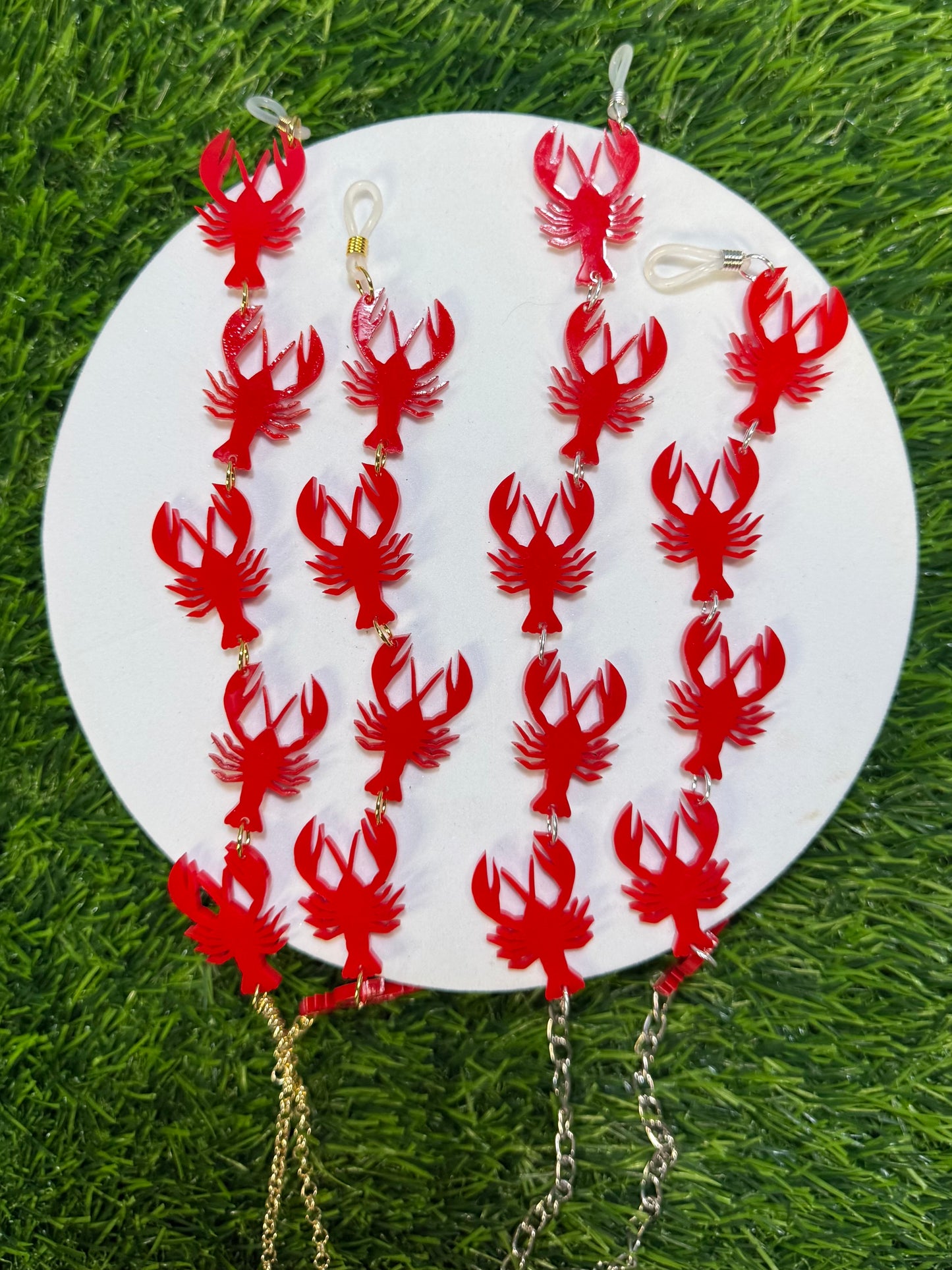 Red Crawfish Sunglasses Chain