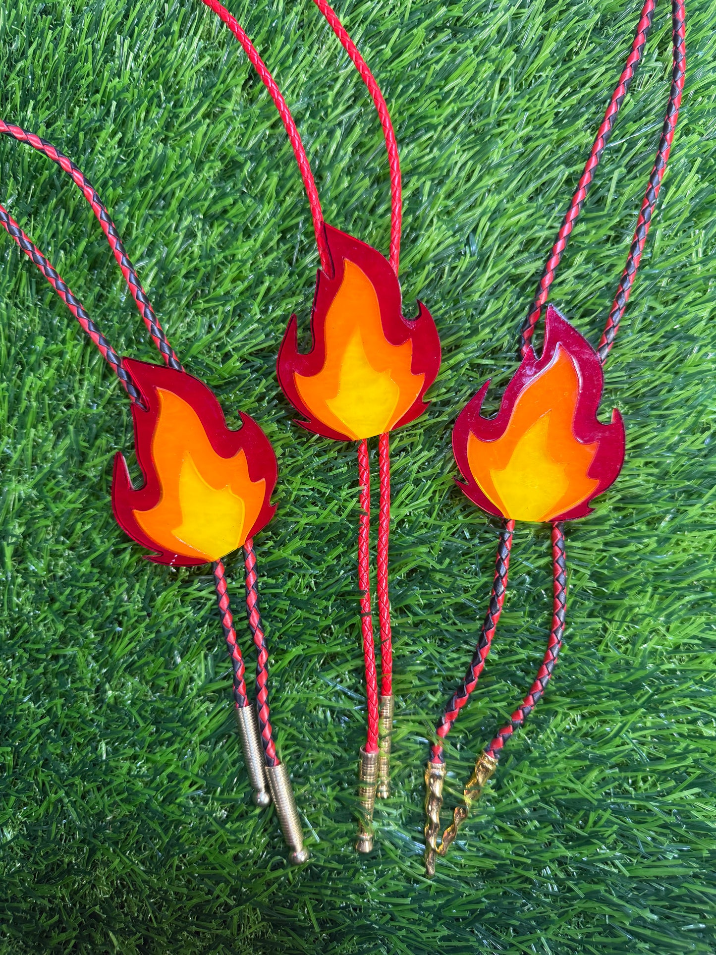 Flame Bolo Tie - Translucent