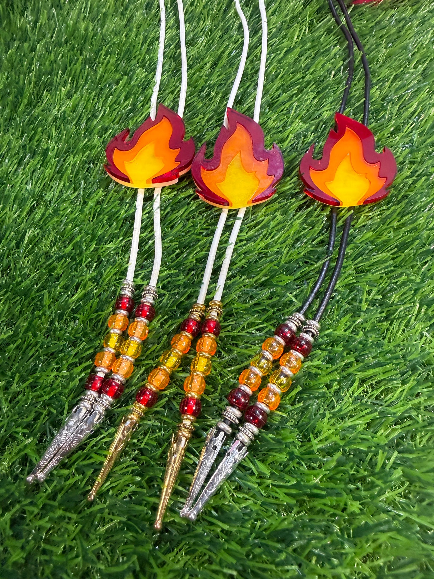 Flame Bolo Tie - Translucent