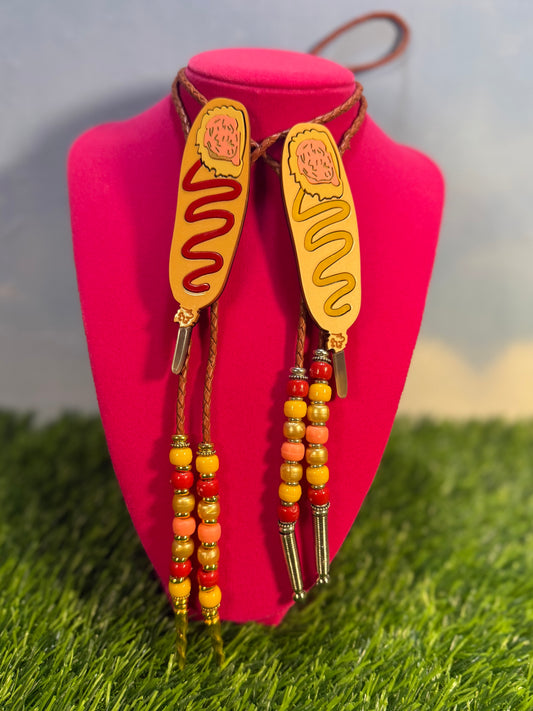 Corn Dog Bolo Tie