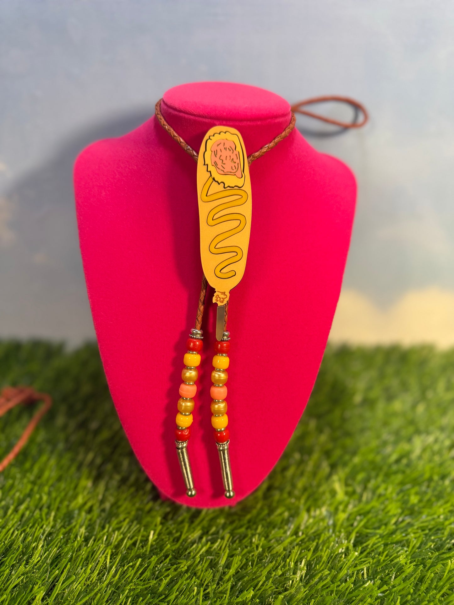Corn Dog Bolo Tie