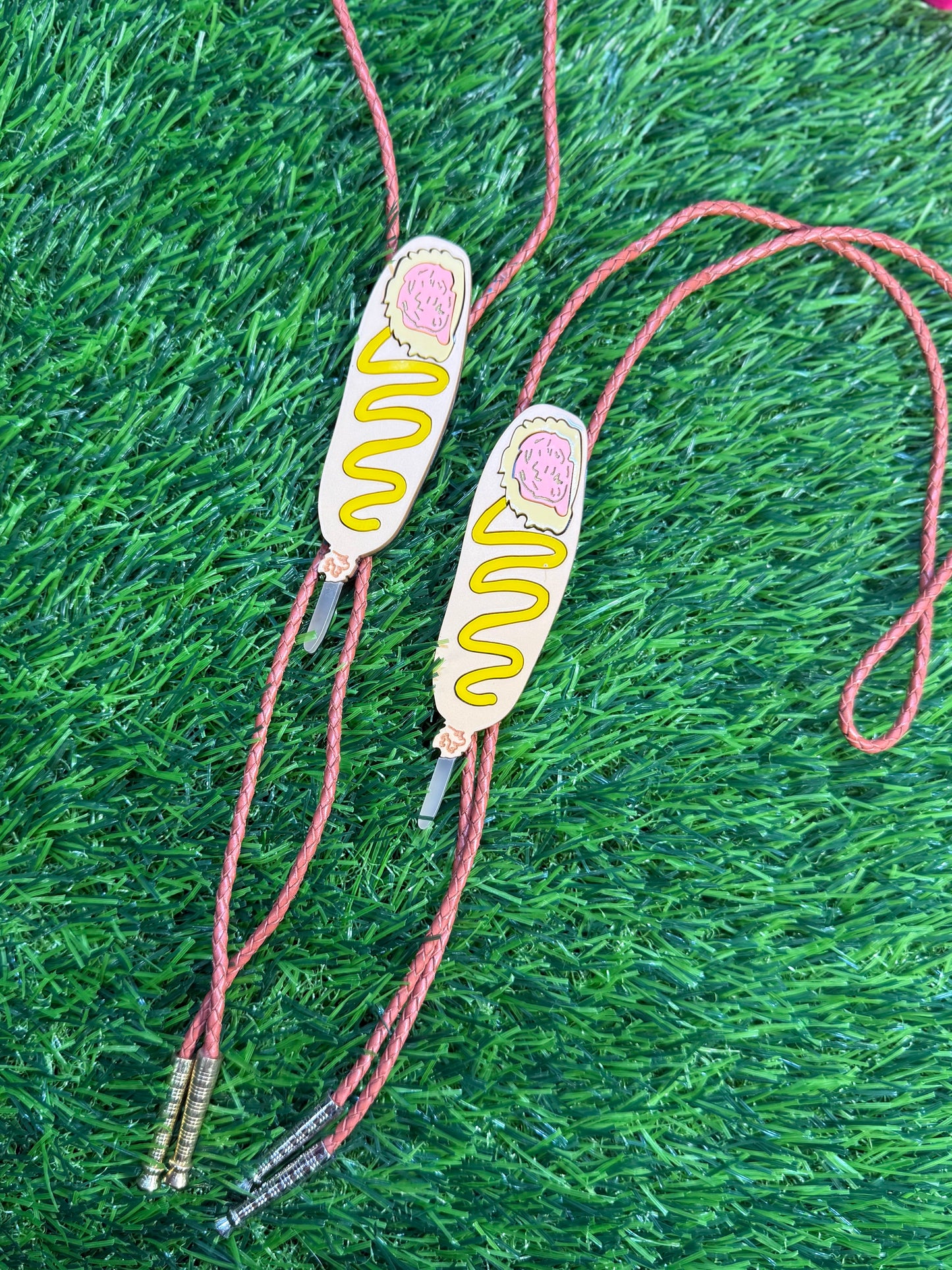 Corn Dog Bolo Tie