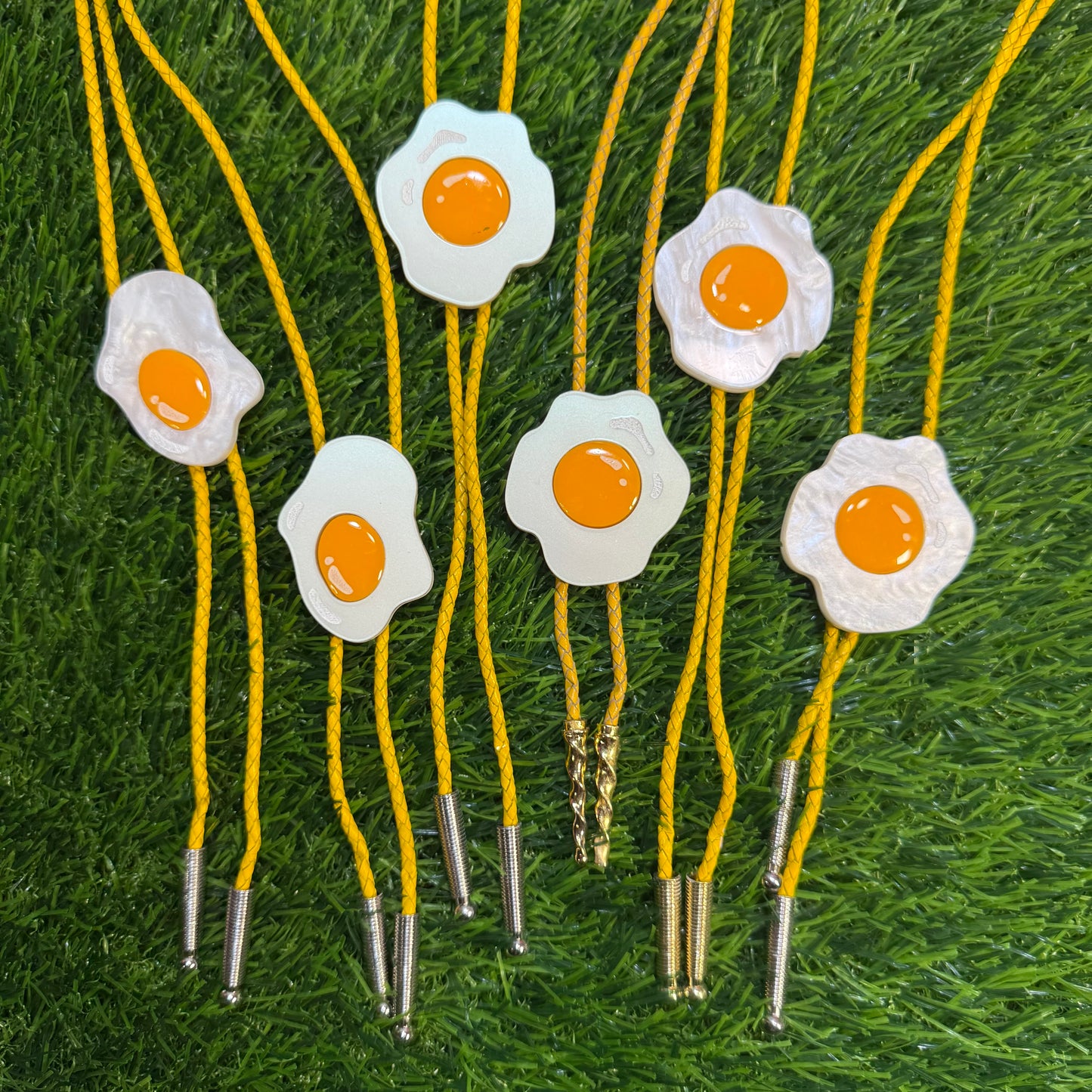 Sunny Side up Egg Bolo Tie