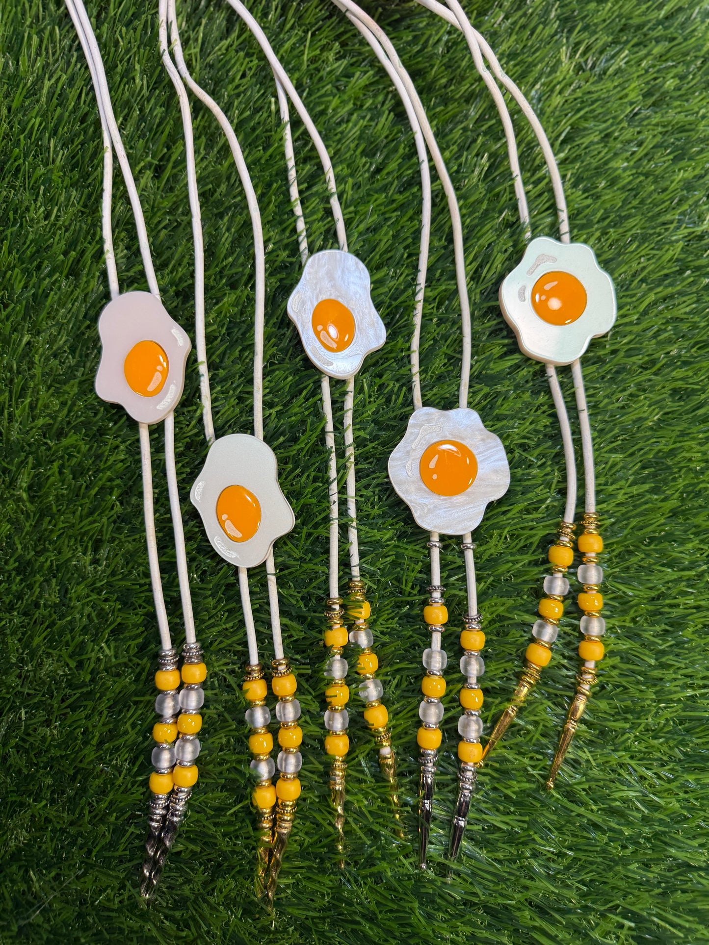 Sunny Side up Egg Bolo Tie