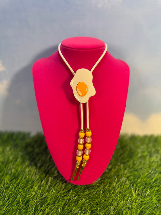 Sunny Side up Egg Bolo Tie - Skinny