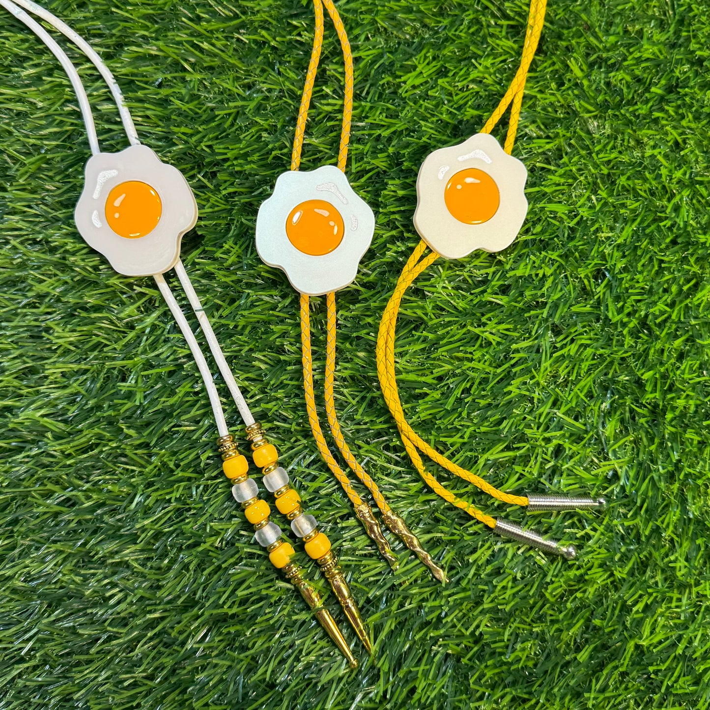 Sunny Side up Egg Bolo Tie