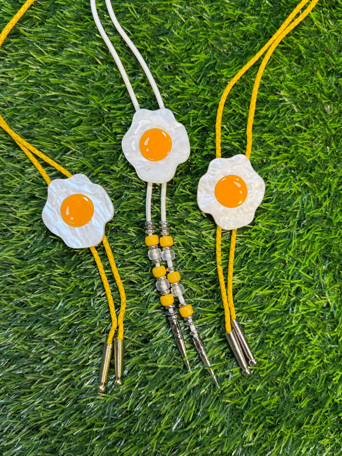Sunny Side up Egg Bolo Tie