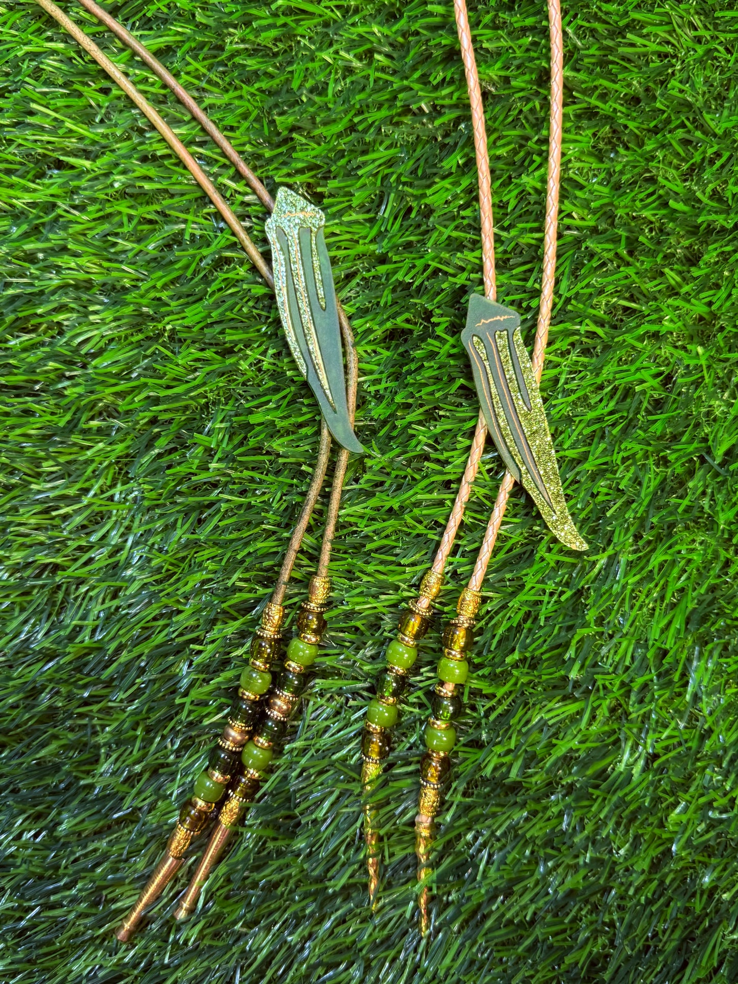 Okra Bolo Tie - Glitter