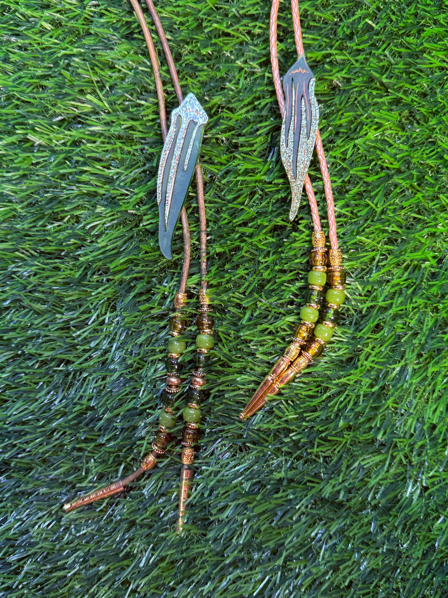 Okra Bolo Tie - Glitter