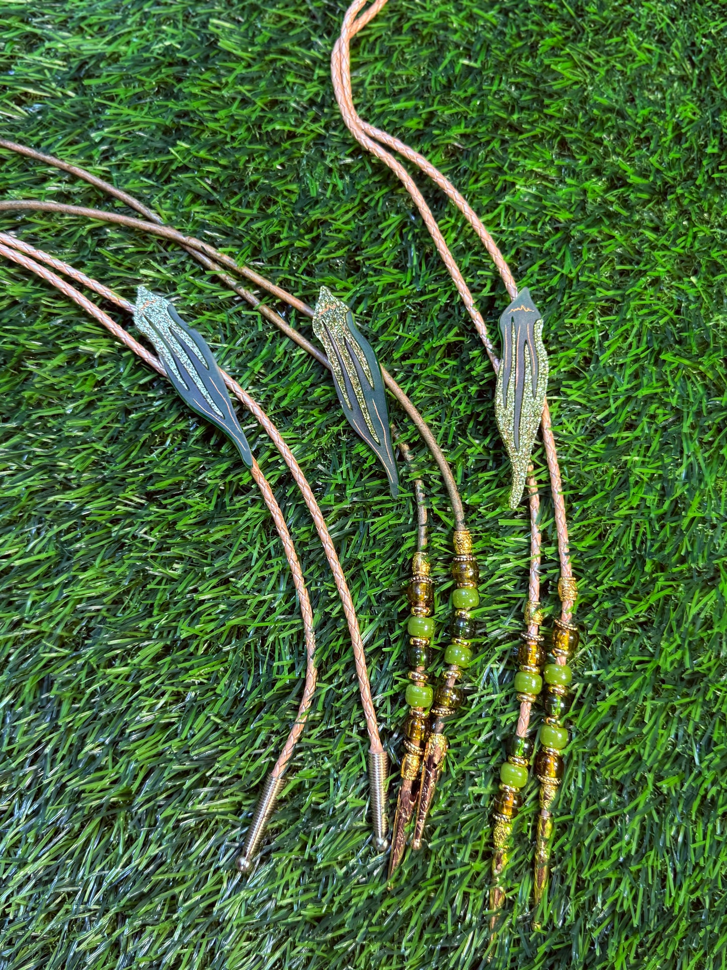 Okra Bolo Tie - Glitter