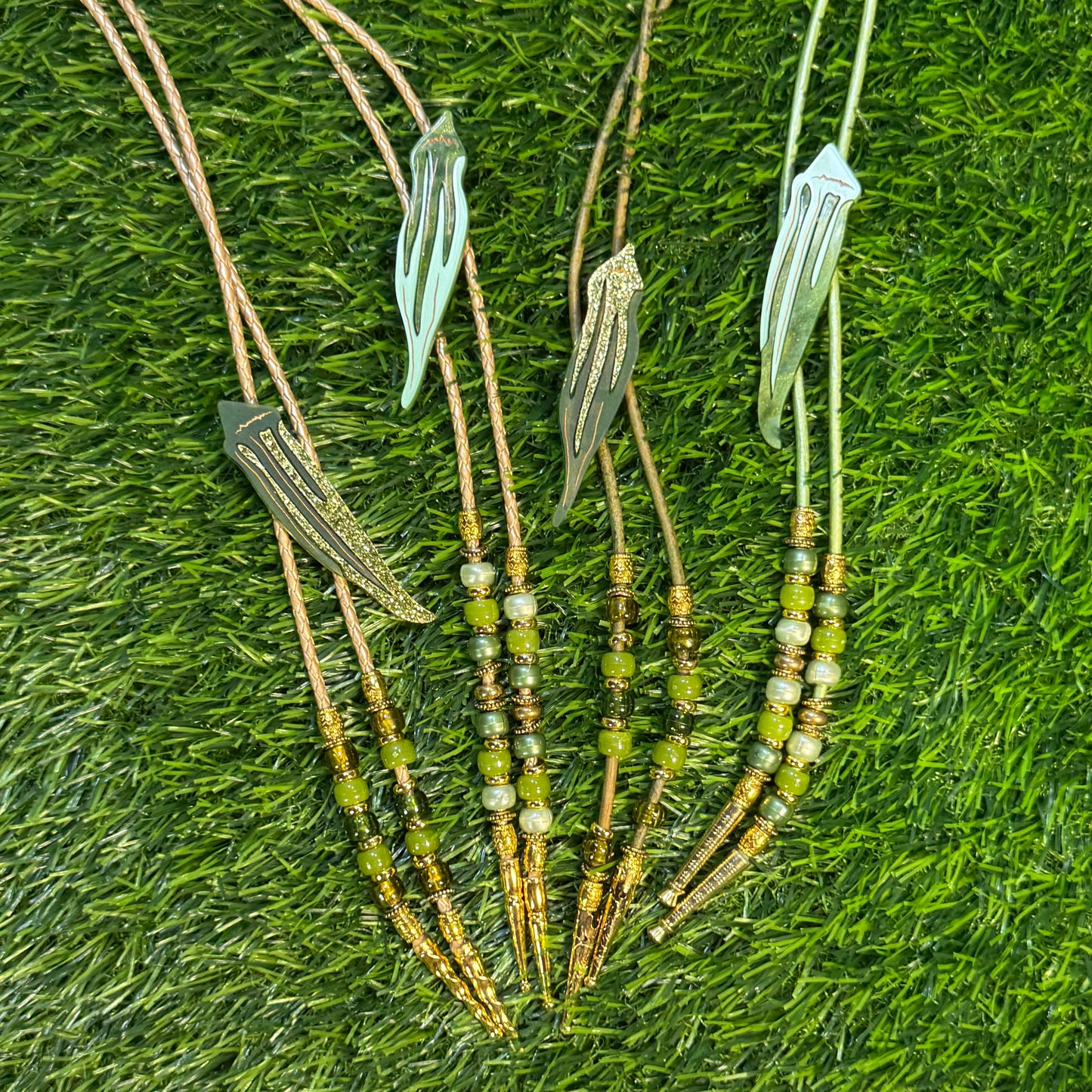 Okra Bolo Tie - Glitter