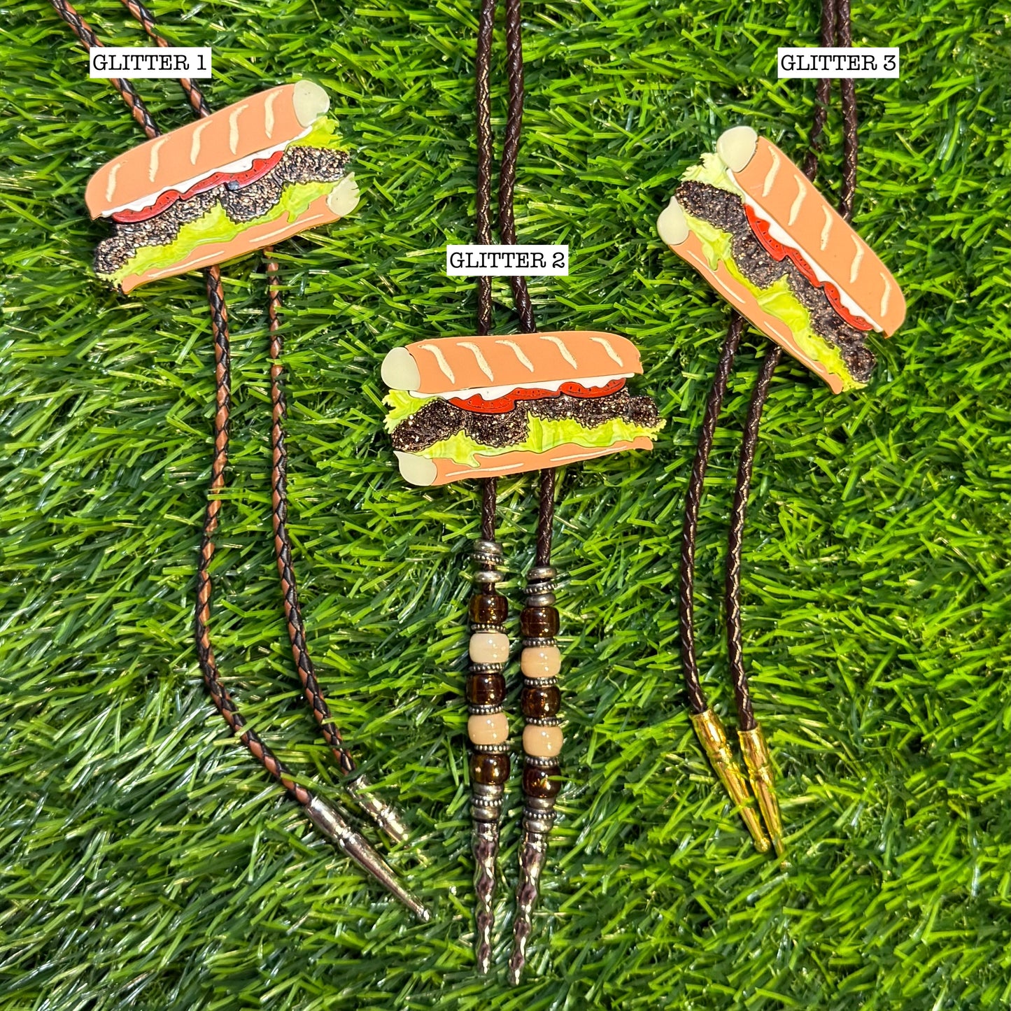 Roast Beef Poboy Bolo Tie