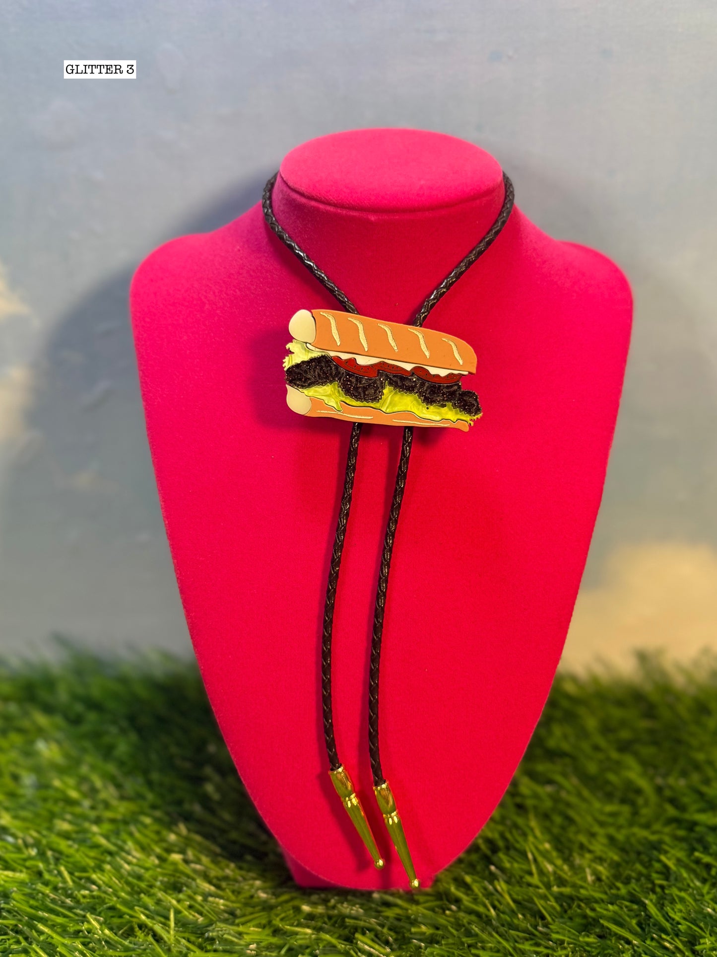 Roast Beef Poboy Bolo Tie