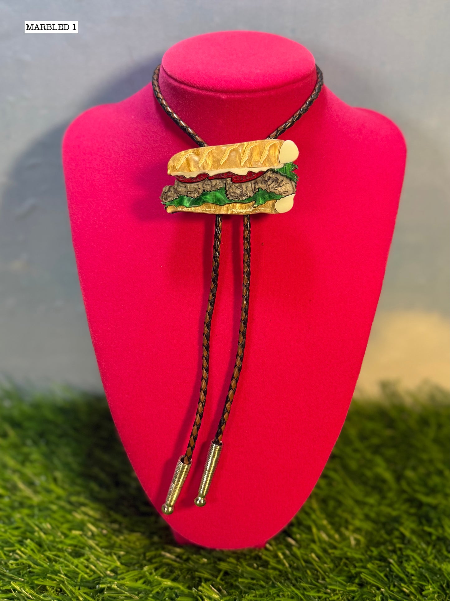 Roast Beef Poboy Bolo Tie