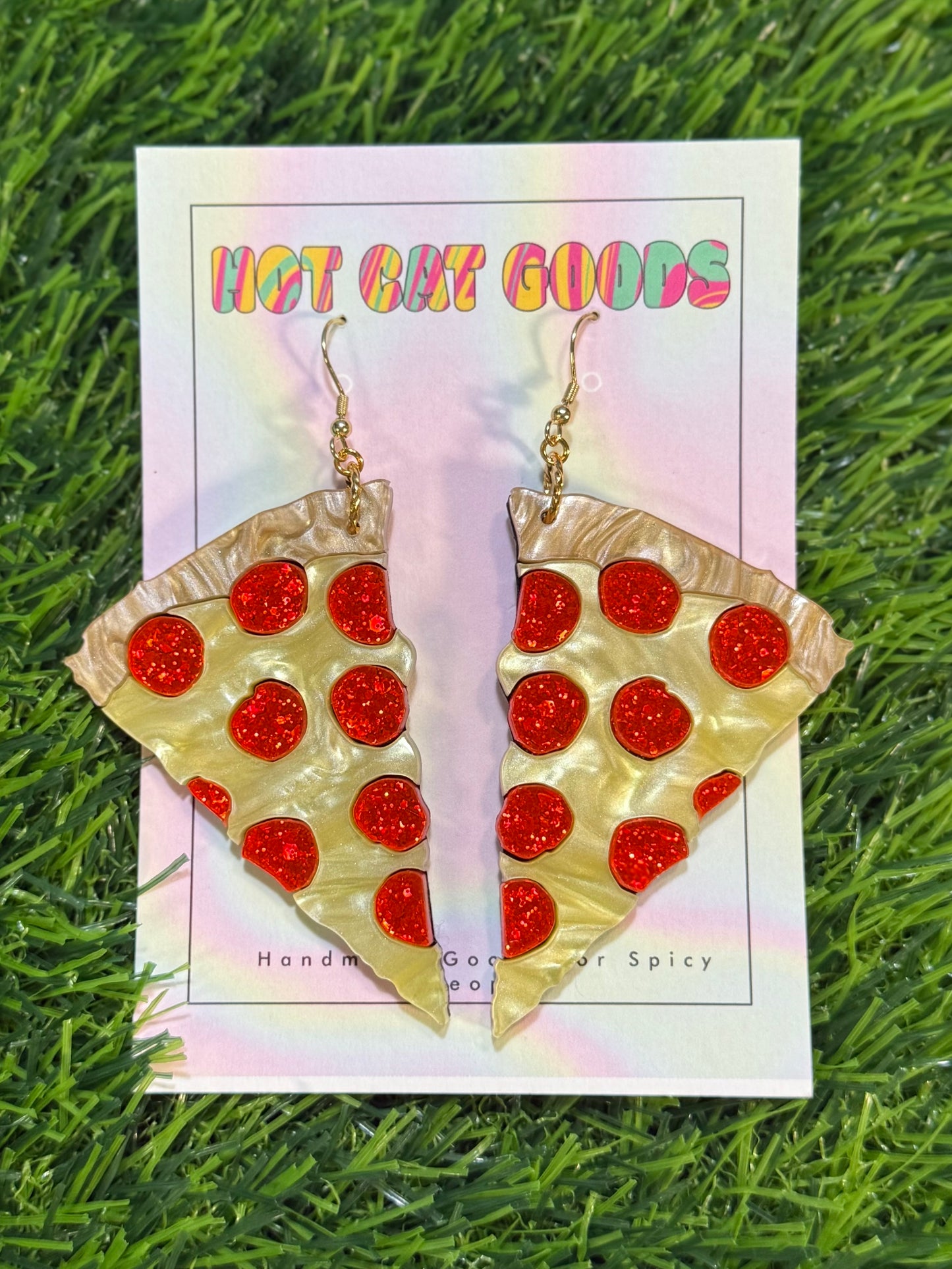 Pizza Earrings