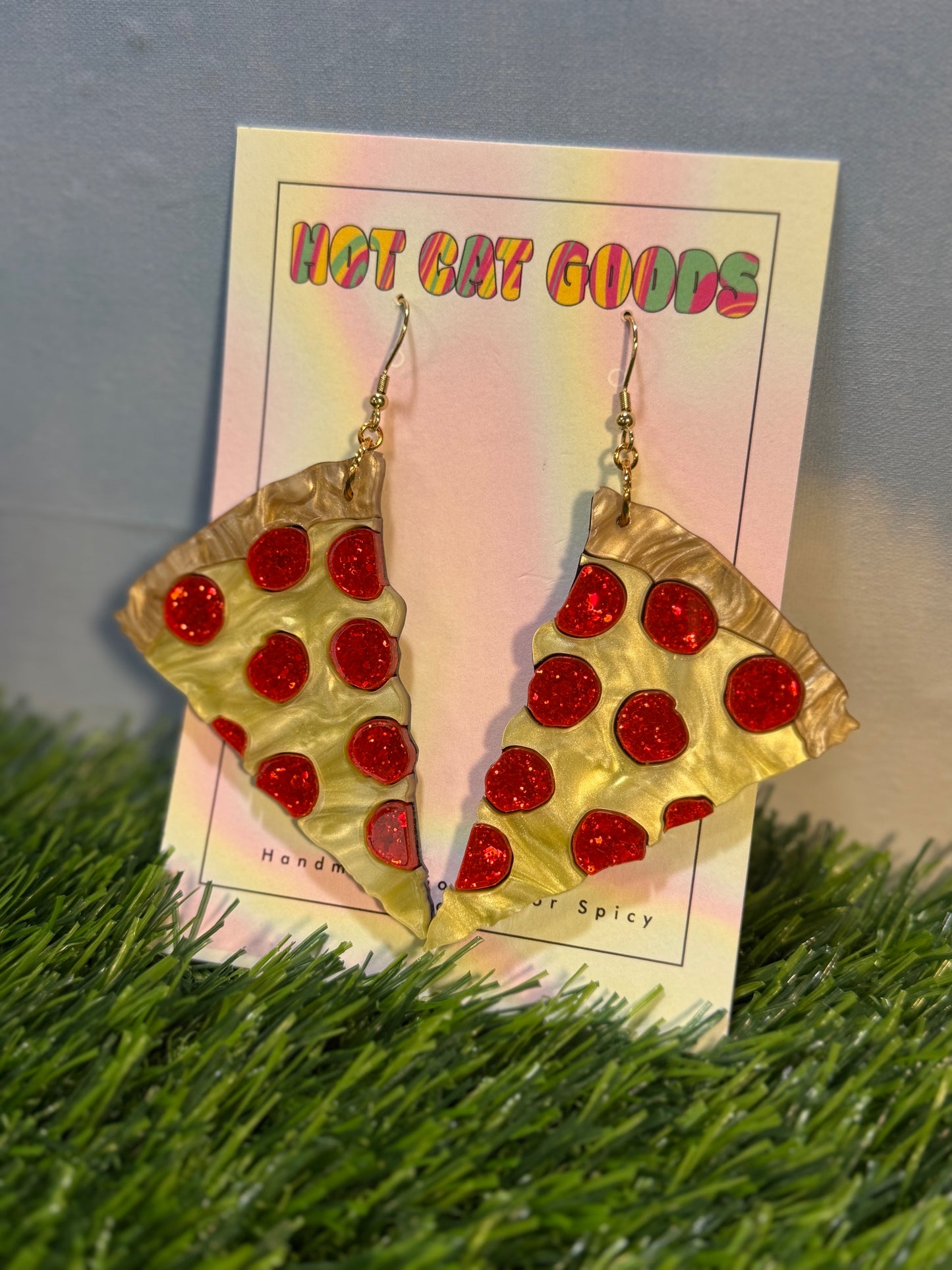 Pizza Earrings