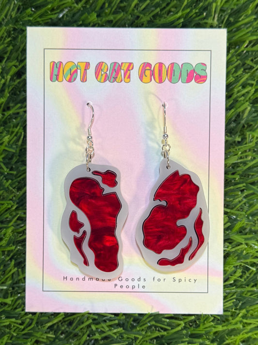 Steak Earrings